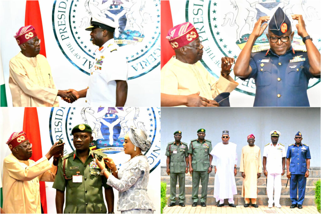 Tinubu and service chiefs